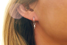 Load image into Gallery viewer, Lightning Hoop Earrings

