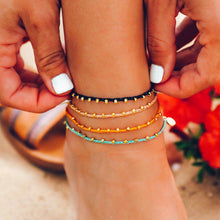 Load image into Gallery viewer, Gold Stitched Beaded Anklet
