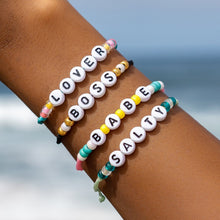 Load image into Gallery viewer, Babe Alphabet Bead Bracelet
